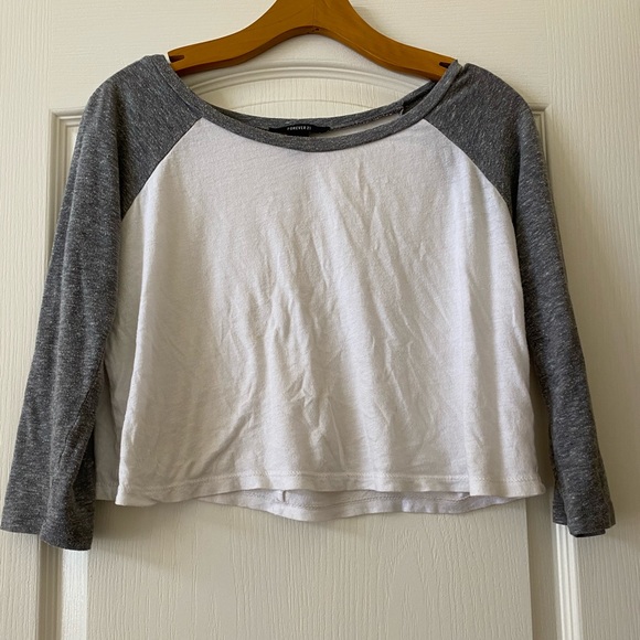 Forever 21 Long-sleeve Baseball Tee - Picture 3 of 3